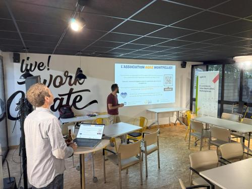 Photo du Meetup Apéro Agile Montpellier d'octobre 2024 : clinique agile, le retour